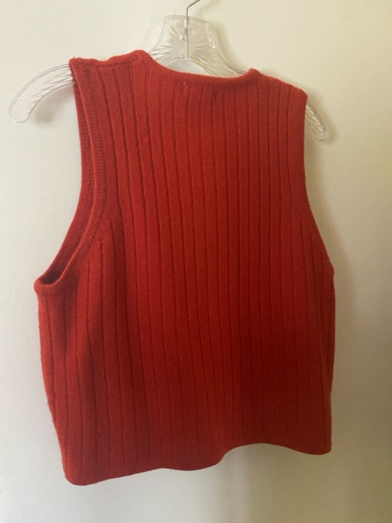 Pierre Cardin Vintage 1990s Button-Front Knit Sweater Vest - Picture 5 of 6